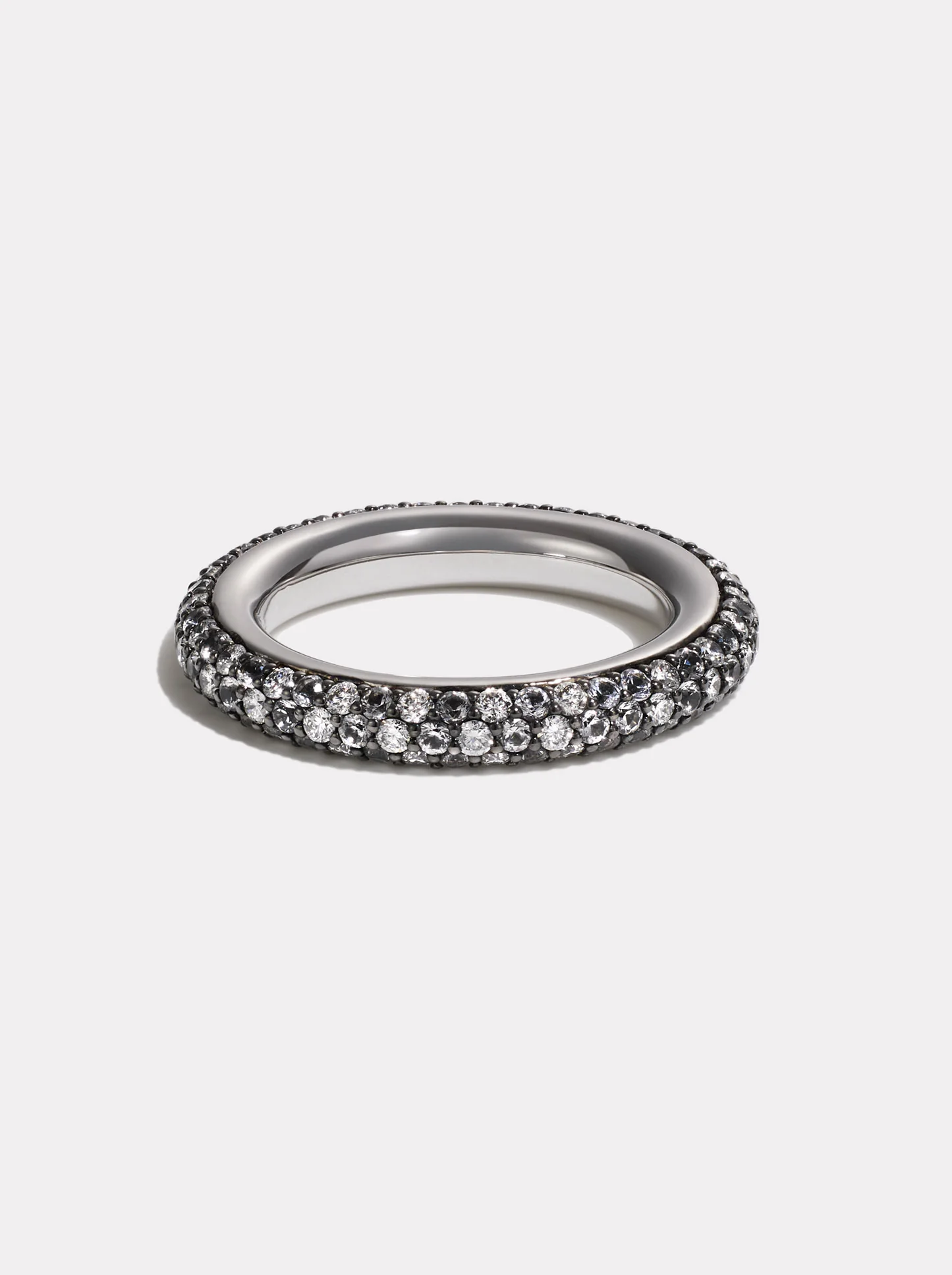 Chubby Band Pave Diamond & Sapphire