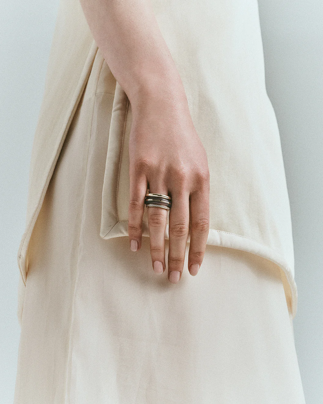 Stack_Classic Ring Stack | Grey Agate - 54 - Image 5