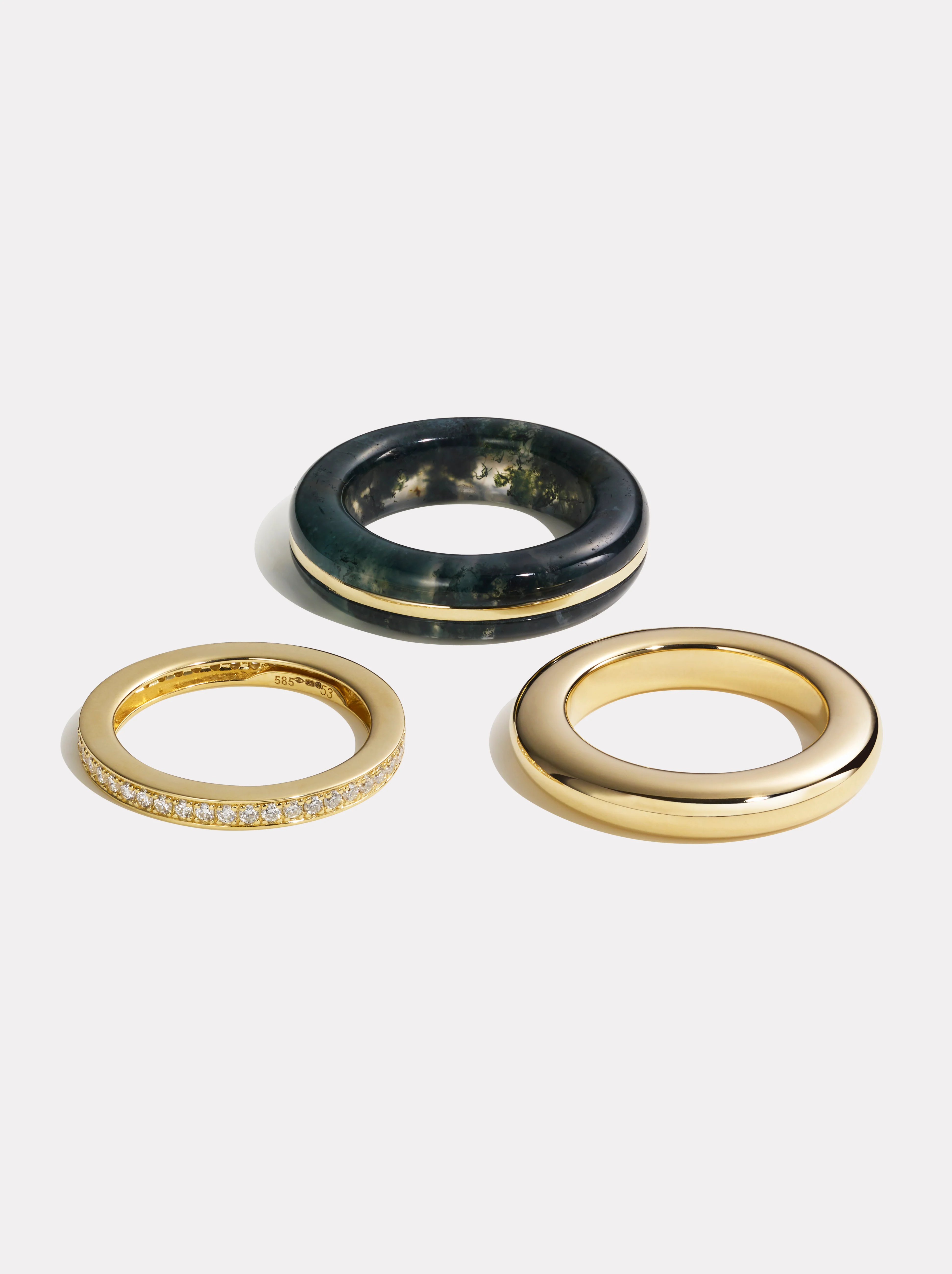 Stack_Classic Ring Stack | Moss Agate - 50 - Image 5