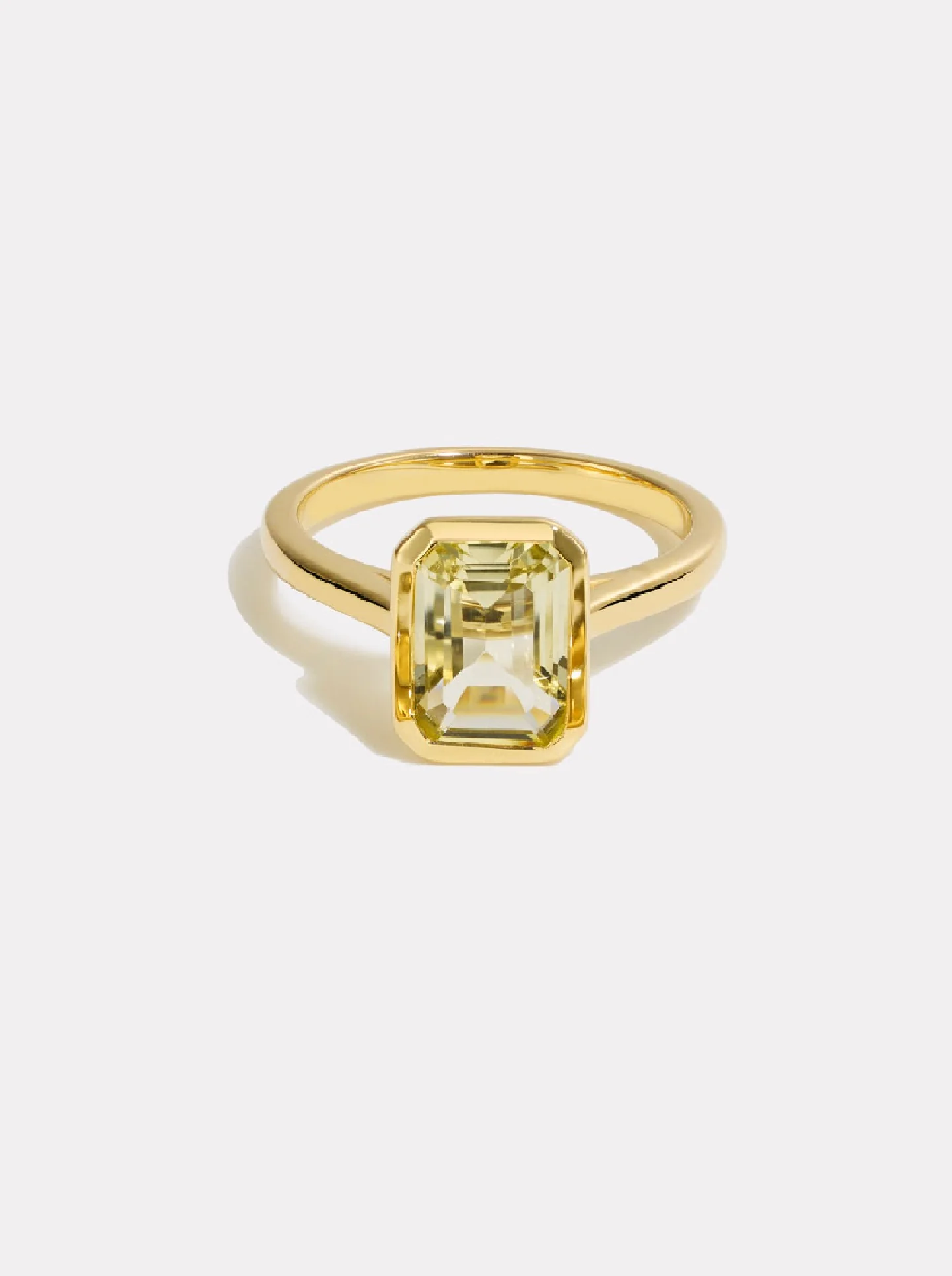 Octagon Ring | Champagne Quartz