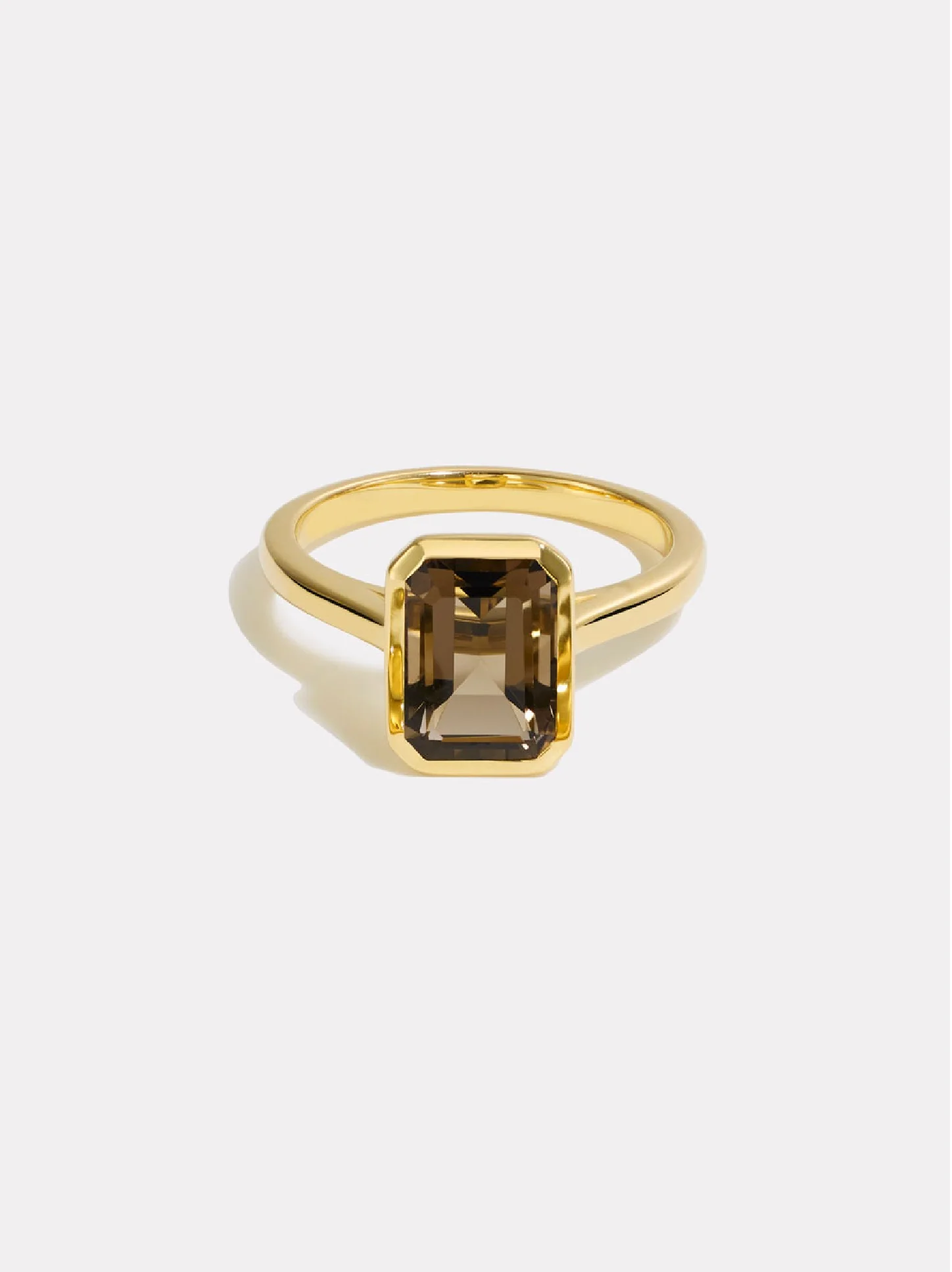 Octagon Ring | Smokey Quartz
