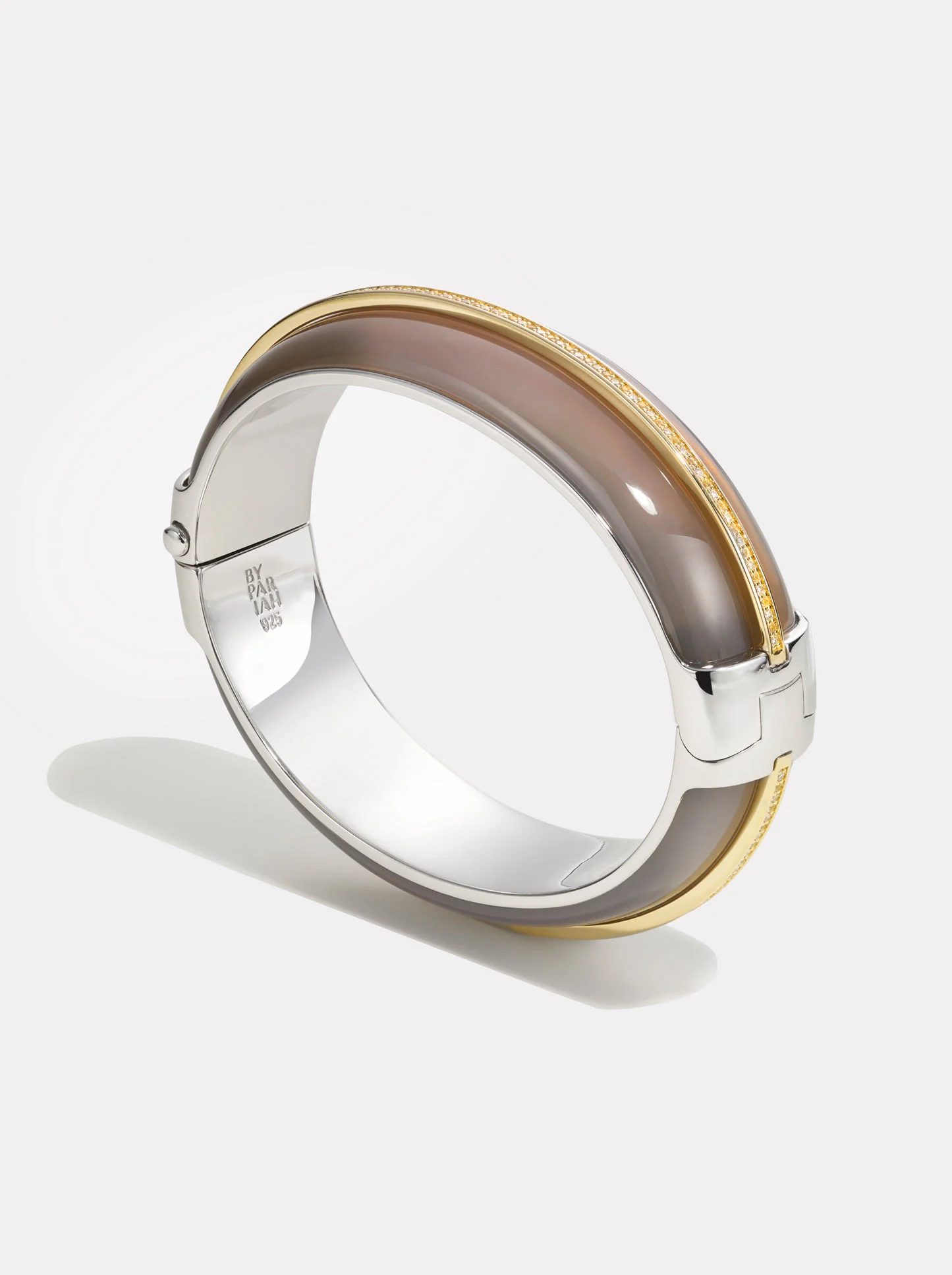 Pebble Cocktail Cuff Grey Agate