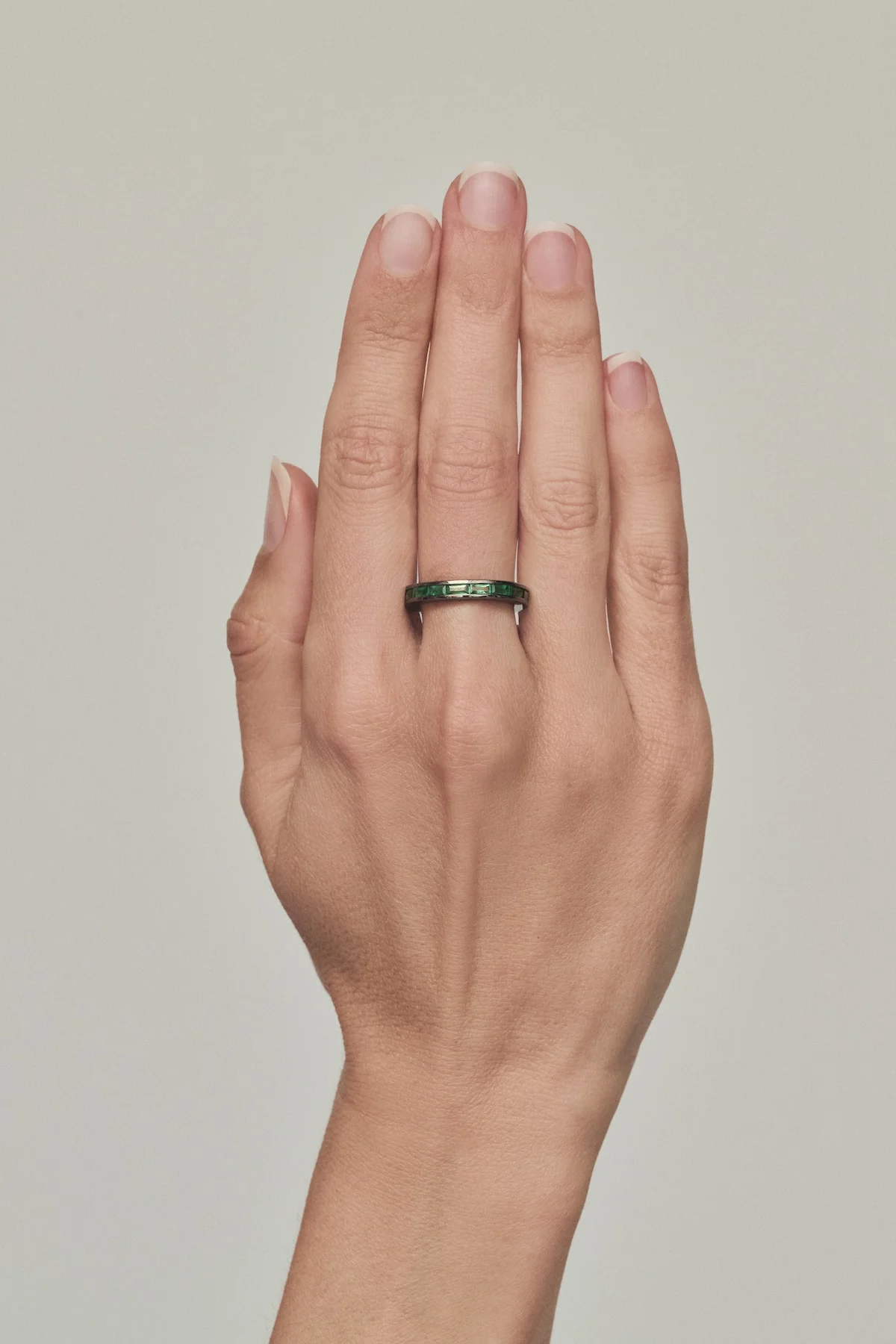 Prism Stacking Ring - Emerald - Image 2