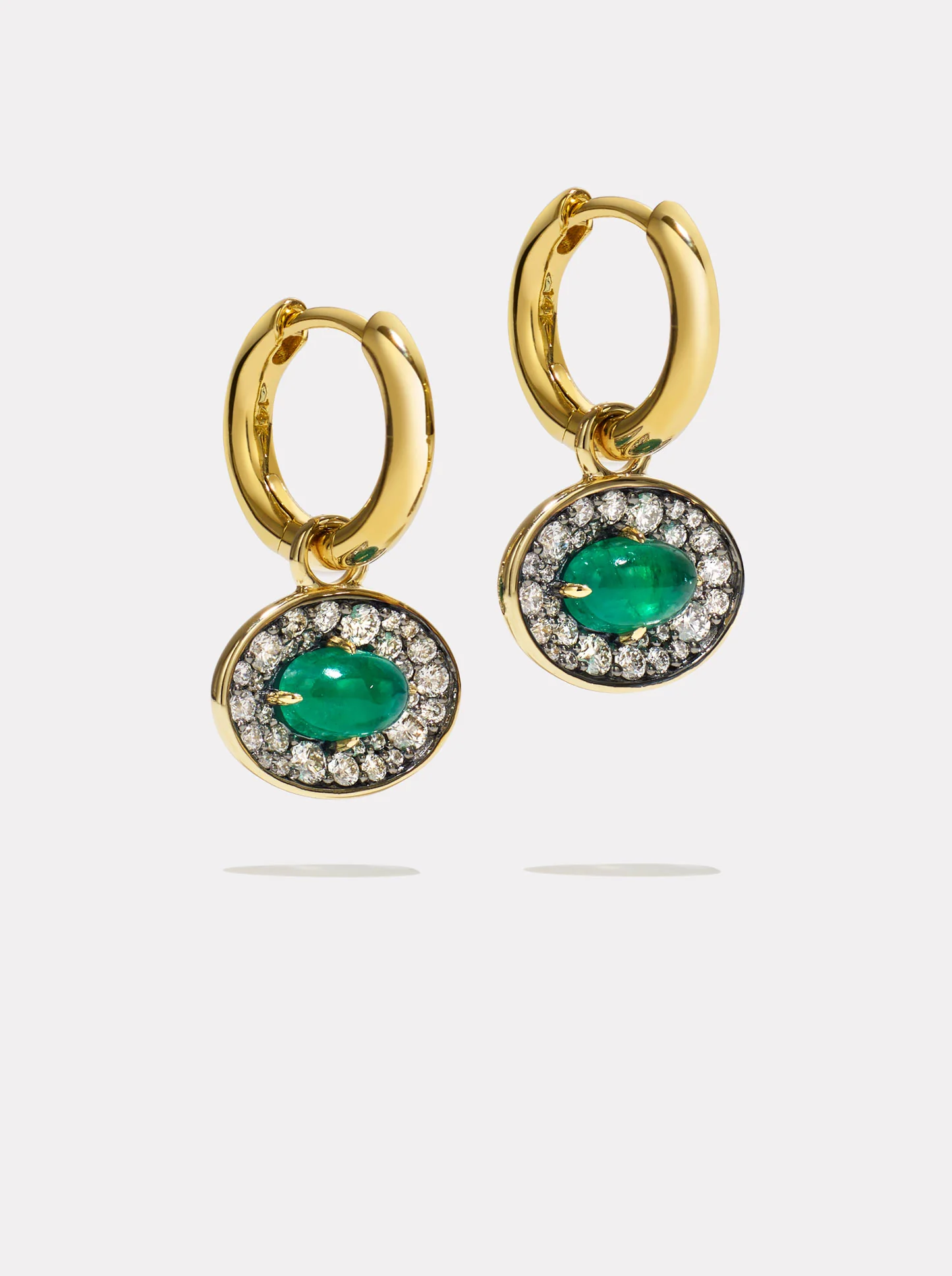 Reverie Emerald Hoops - Image 2